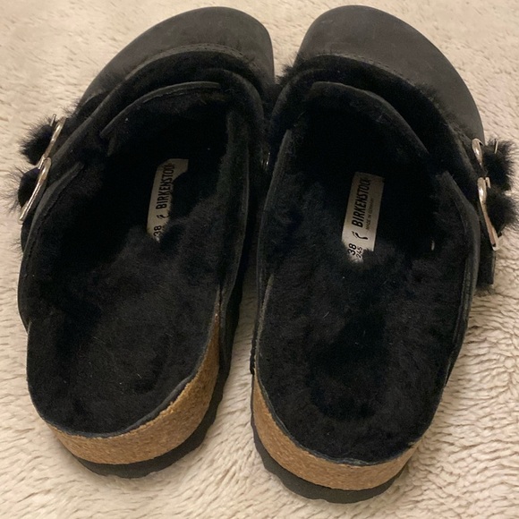 Birkenstock Blair Shearling slip on mules size 38 or 7.-75 - Picture 2 of 7